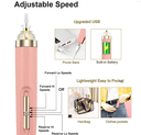 Perceuse électrique 5 en 1 pour vernis à ongles, avec lumière, portable, mini, manucure, art, stylo, outils pour dissolvant de gel