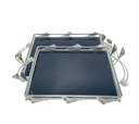 Duo Plateaux Floria – Miroir Noir – Argentée