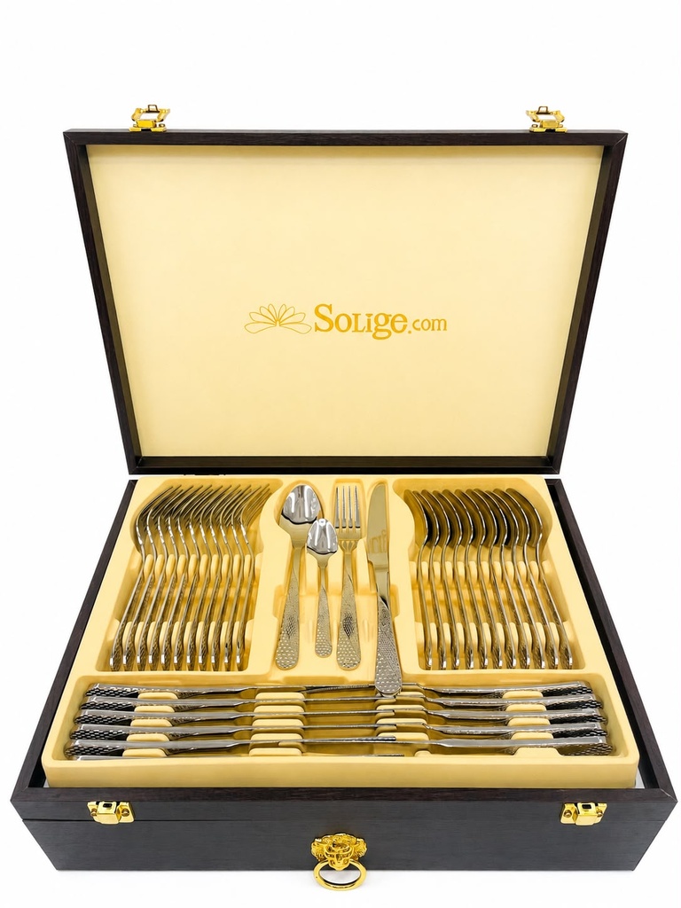 Ménagère Élégance – 72 pièces (Finition Miroir)