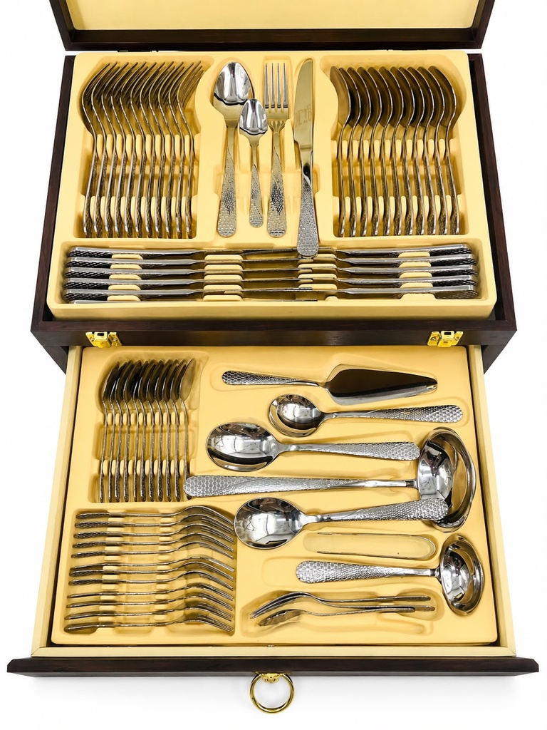 Ménagère Élégance – 72 pièces (Finition Miroir)