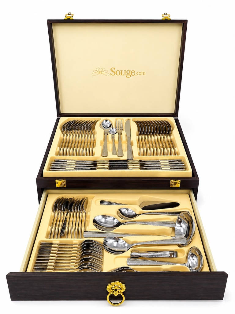 Ménagère Prestige – 72 pièces (Finition Miroir)