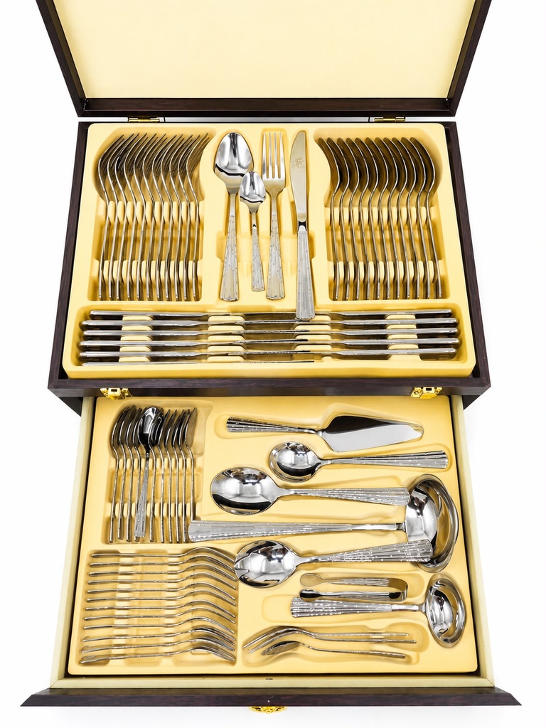 Ménagère Prestige – 72 pièces (Finition Miroir)