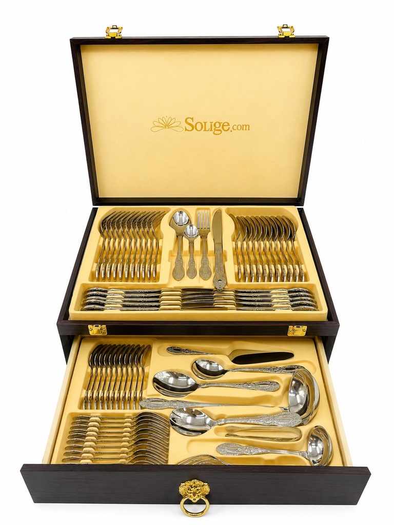 Ménagère Royale – 72 pièces (Finition Miroir)