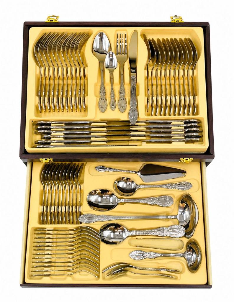 Ménagère Royale – 72 pièces (Finition Miroir)