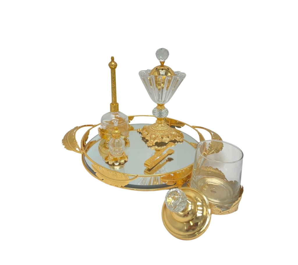 Ensemble encensoir Harmonie Cristal – Plateau rond
