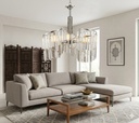 Lustre Cristal Arcadia – 3 Lumières – Argenté