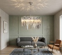 Lustre Cristal Arcadia – 5 Lumières – Argenté