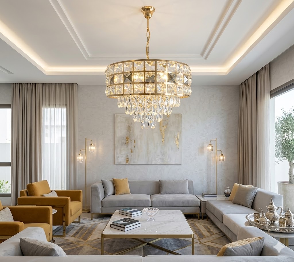 Lustre Cristal Quadria – 50 cm