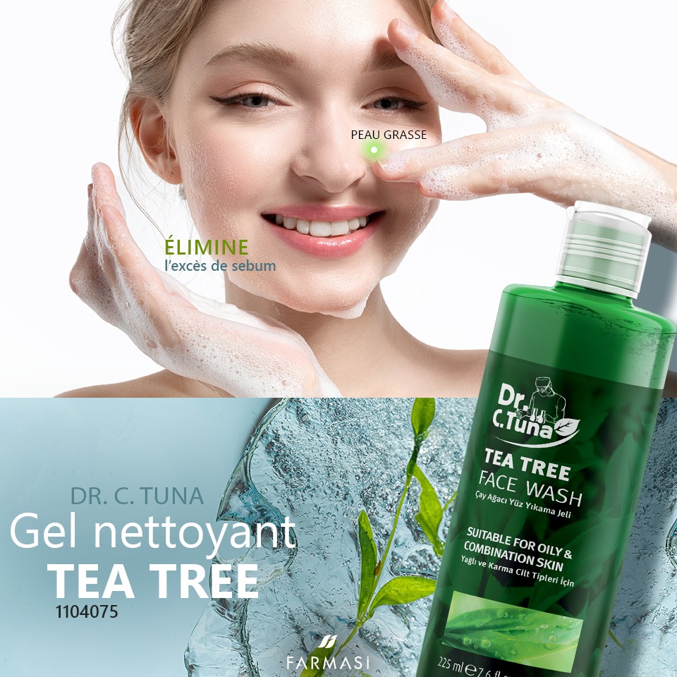 FARMASI Dr Tuna Nettoyant Visage Tea Tree 225ml