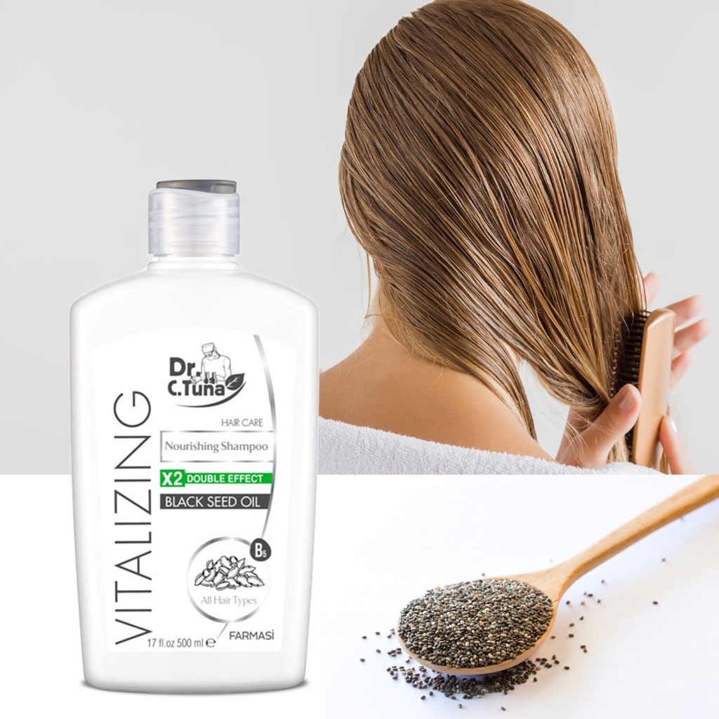 [1108175] FARMASI Dr Tuna شامبو Vitalizing Black Seed 500مل