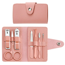 Soins Des Ongles Etui En Cuir Coloré 7pcs 
