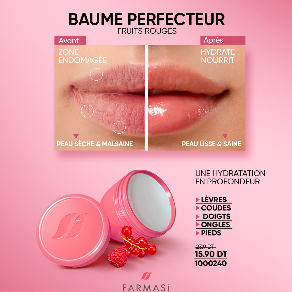 FARMASI Perfecting Balm Red Fruit Shine 15ml