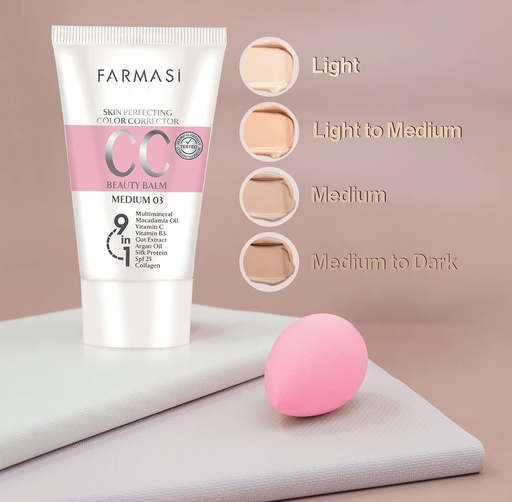 [1104172] FARMASI Crème CC Color Control 50ml (LIGHT)