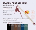 FARMASI Crayon pour les Yeux à mécanisme rétractable