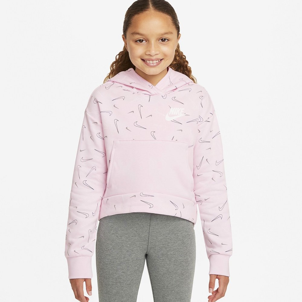 [DD7377-663-S] NIKE HOODIE SWOOSHFETTI ROSE