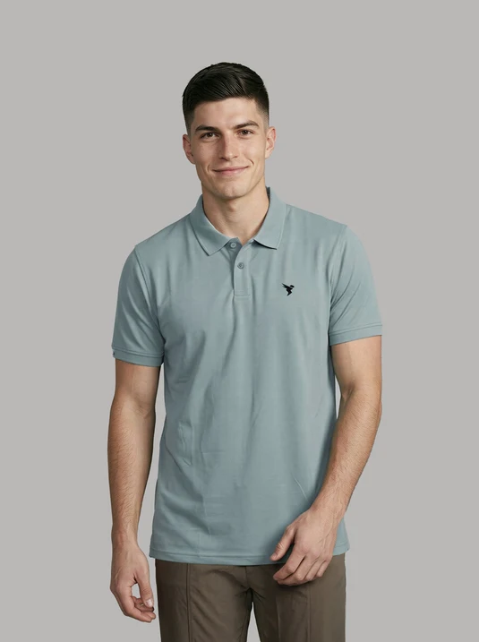 [P804-3-M] TECHNOSPORT MENS BASIC POLO (M)