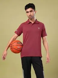 [OR41/8-3-L] TECHNOSPORT MENS BASIC MELANGE POLO (L)