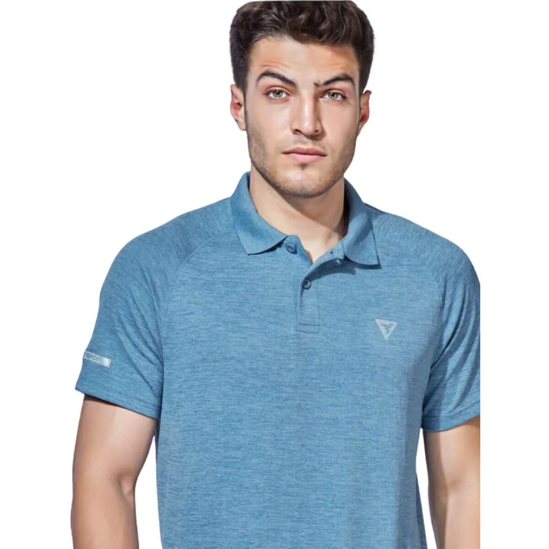 [OR41/8-6-XL] TECHNOSPORT MENS BASIC MELANGE POLO
