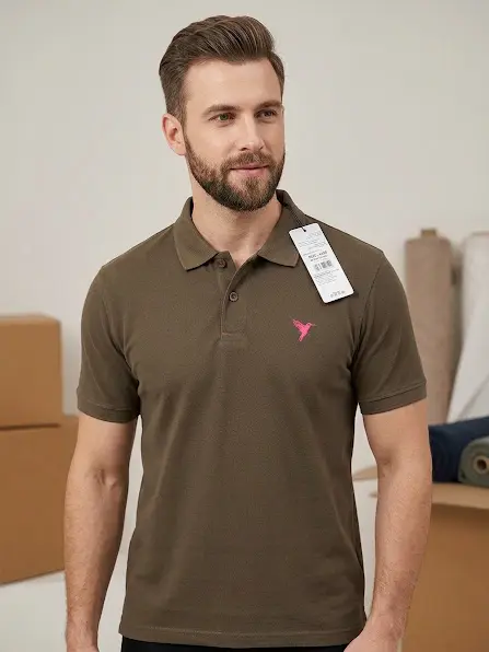 [OR21/9-4-L] TECHNOSPORT MENS BASIC POLO MELANGE