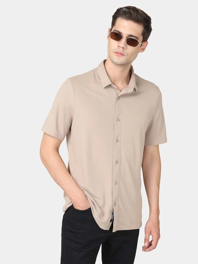 [P752/2-3-M] TECHNOSPORT MENS BASIC SHIRT H/S (M)