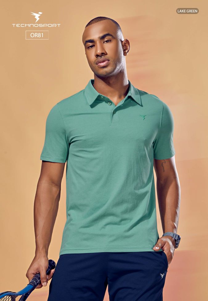 [OR81-1-L] TECHNOSPORT MENS BASIC POLO (L)