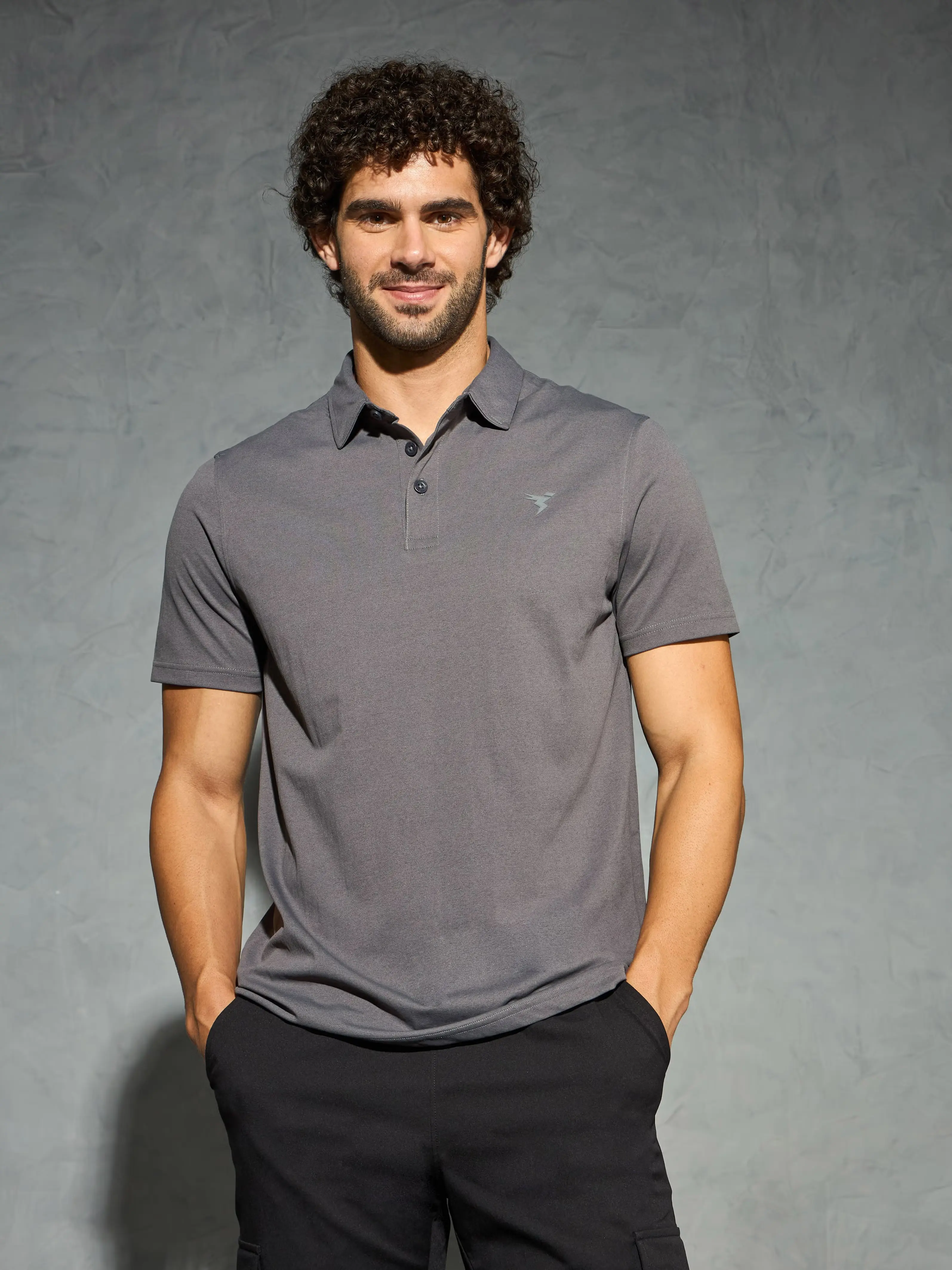 [OR81-6-L] TECHNOSPORT MENS BASIC POLO (L)