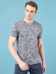 [OR60/23-5-M] TECHNOSPORT MENS JACQUARD CREW NECK (M)