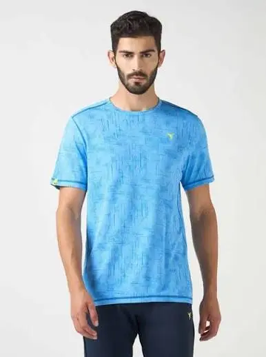 [OR60/23-6-L] TECHNOSPORT MENS JACQUARD CREW NECK (L)
