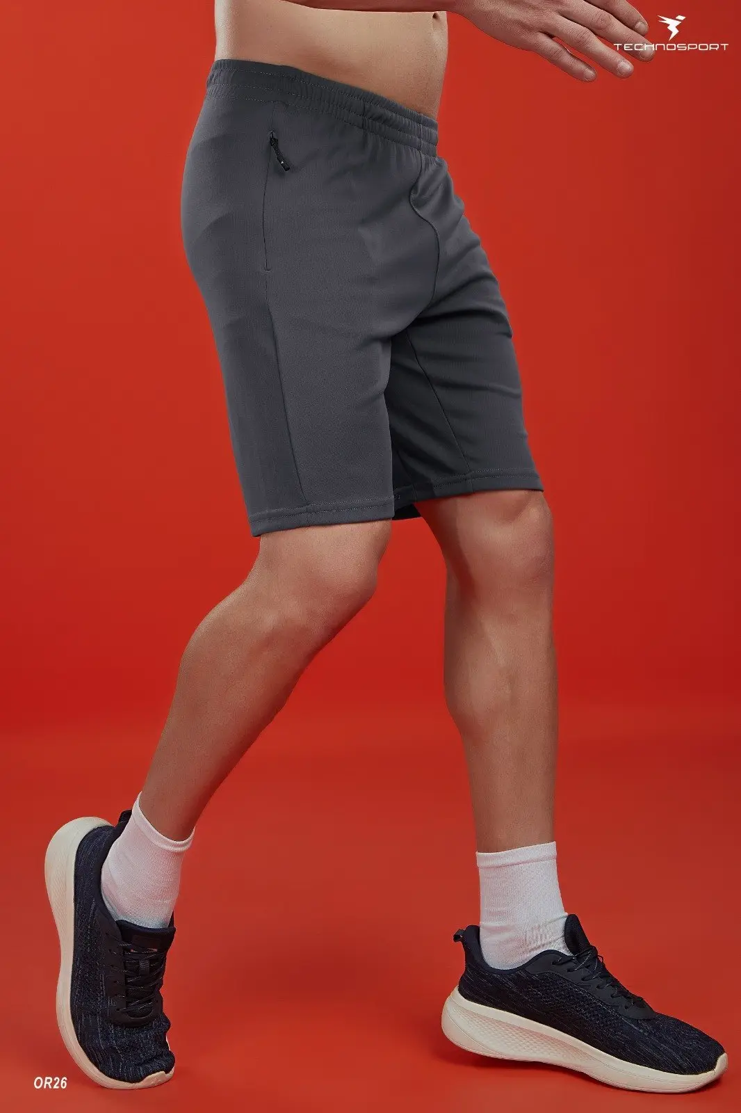 [OR26/25-6-L] TECHNOSPORT MENS BASIC SHORTS (L)