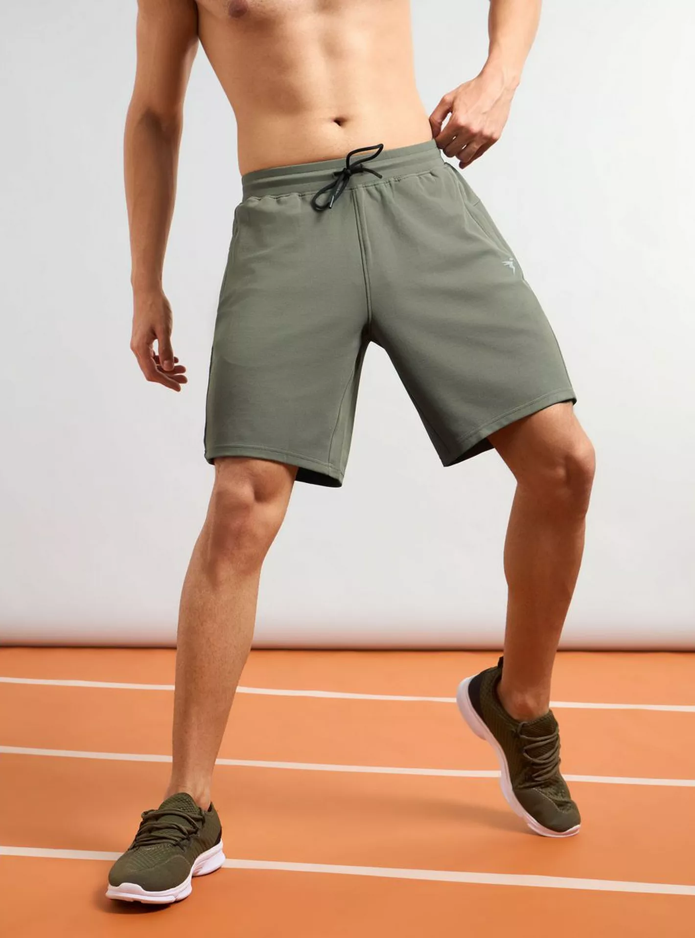 [P774-3-L] TECHNOSPORT MENS BASIC SHORTS (L)