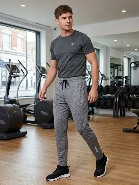 [OR19/93-1-L] TECHNOSPORT MENS BASIC MELANGE TRACKPANT (L)