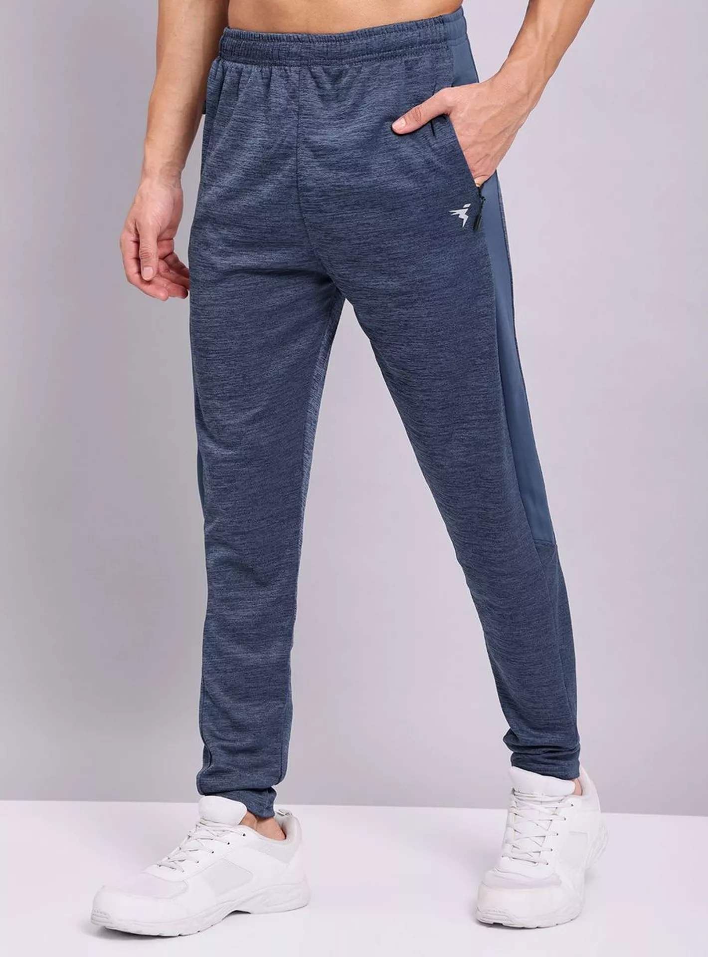 [OR19/93-5-L] TECHNOSPORT MENS BASIC MELANGE TRACKPANT (L)