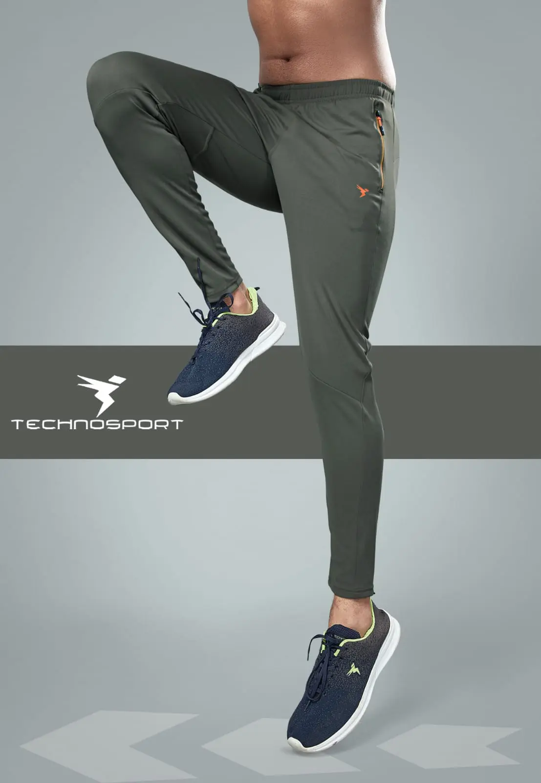 [OR25/147-2-L] TECHNOSPORT MENS BASIC TRACKPANT