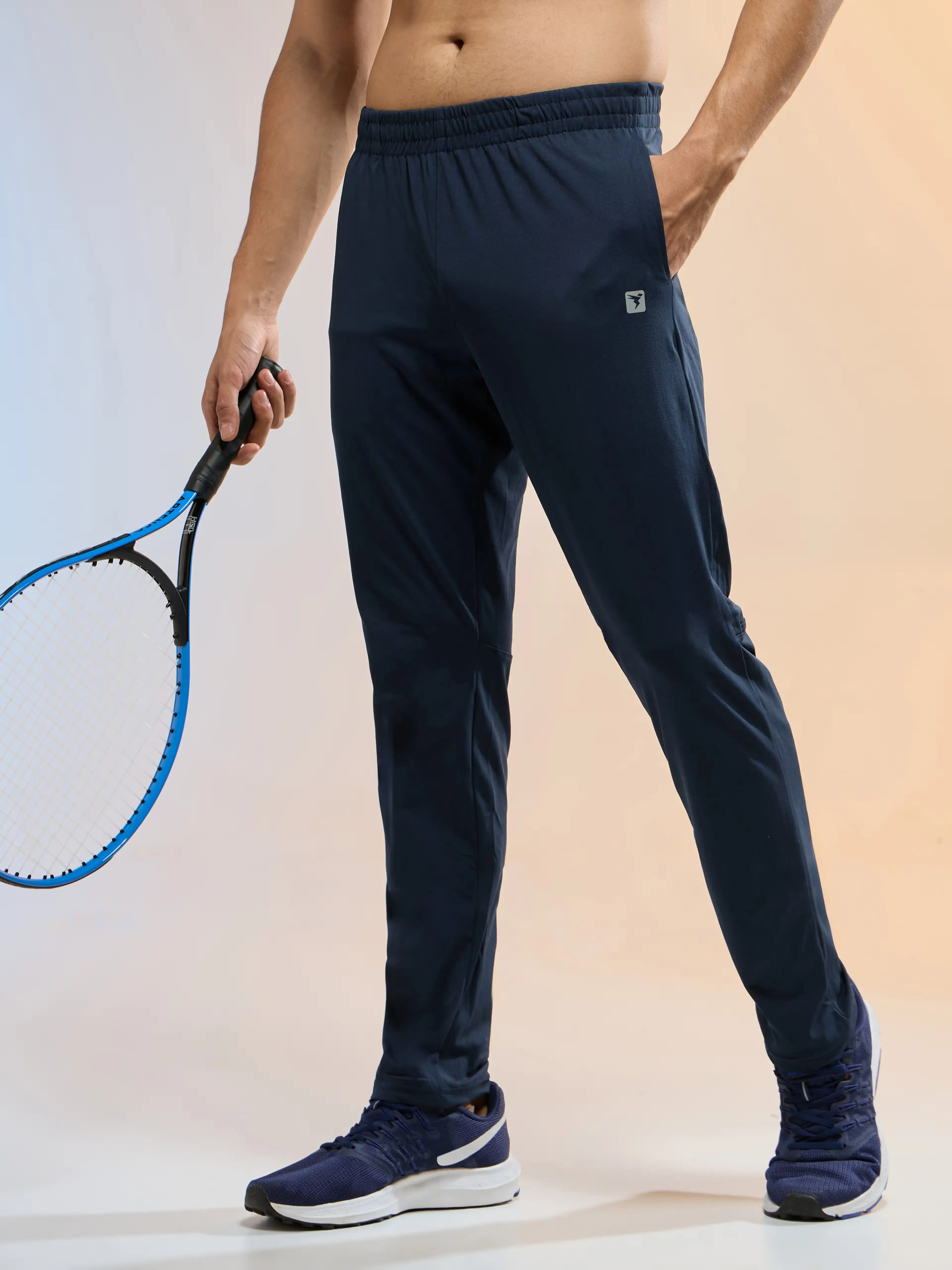 [OR69-2-L] TECHNOSPORT MENS BASIC TRACKPANT - NAVY (L)