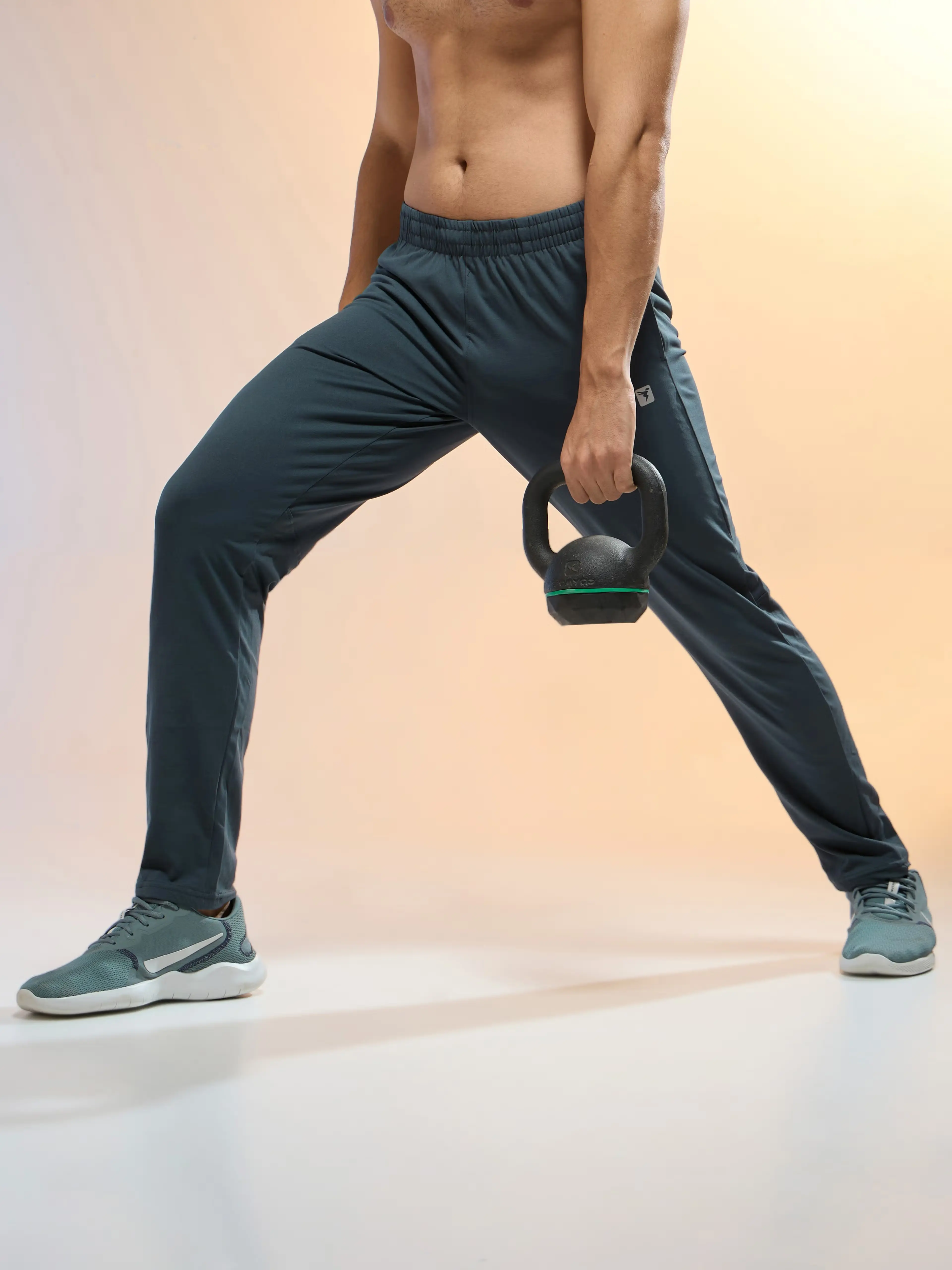 [OR69-3-M] TECHNOSPORT MENS BASIC TRACKPANT - DK CARBON (M)