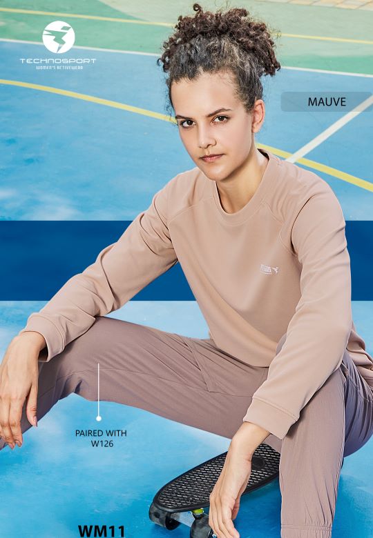 [WM11-6-L] TECHNOSPORT WOMENS CREWNECK JACKET FS (L)
