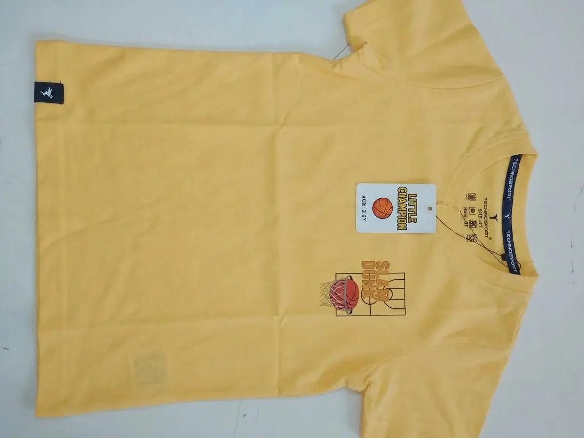 [B163-3-1] TECHNOSPORT BOYS BASIC CREWNECK H/S (8Y)