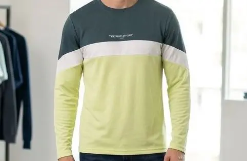 [B171-2-1] TECHNOSPORT BOYS COLORBLOCK CREWNECK (10Y)