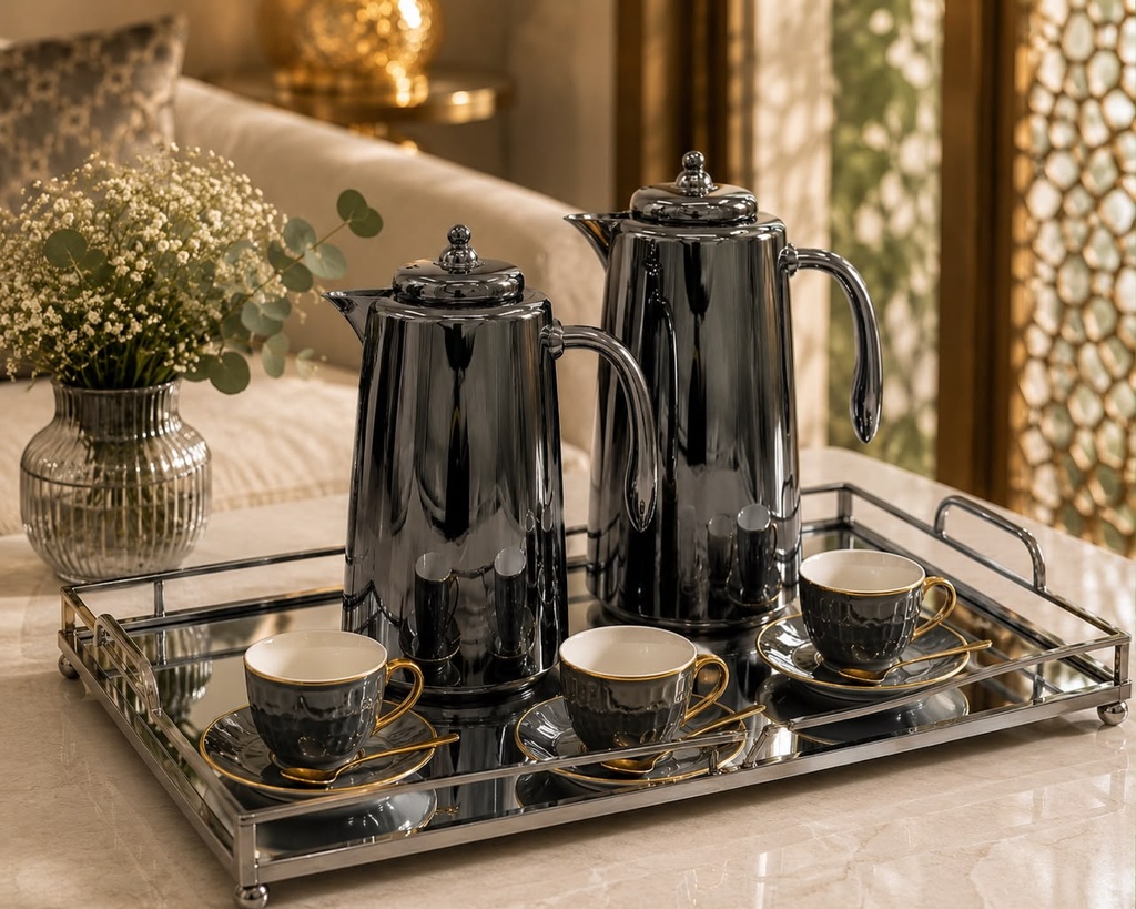 Duo Thermos Rosalya – 2 pièces (Nickel Noir)