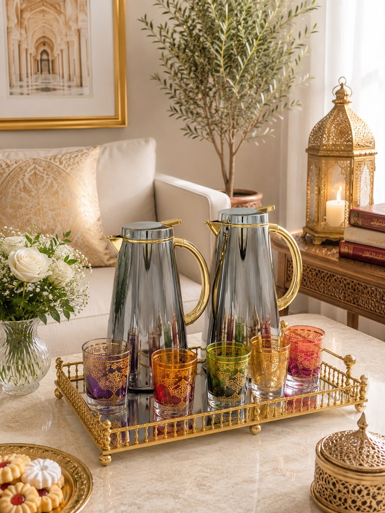 Duo Thermos Valoria – 2 pièces (Argenté & Doré)