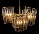 Lustre Cristal Arcadia – 3 Lumières – Doré