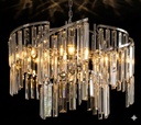 Lustre Cristal Arcadia – 5 Lumières – Argenté