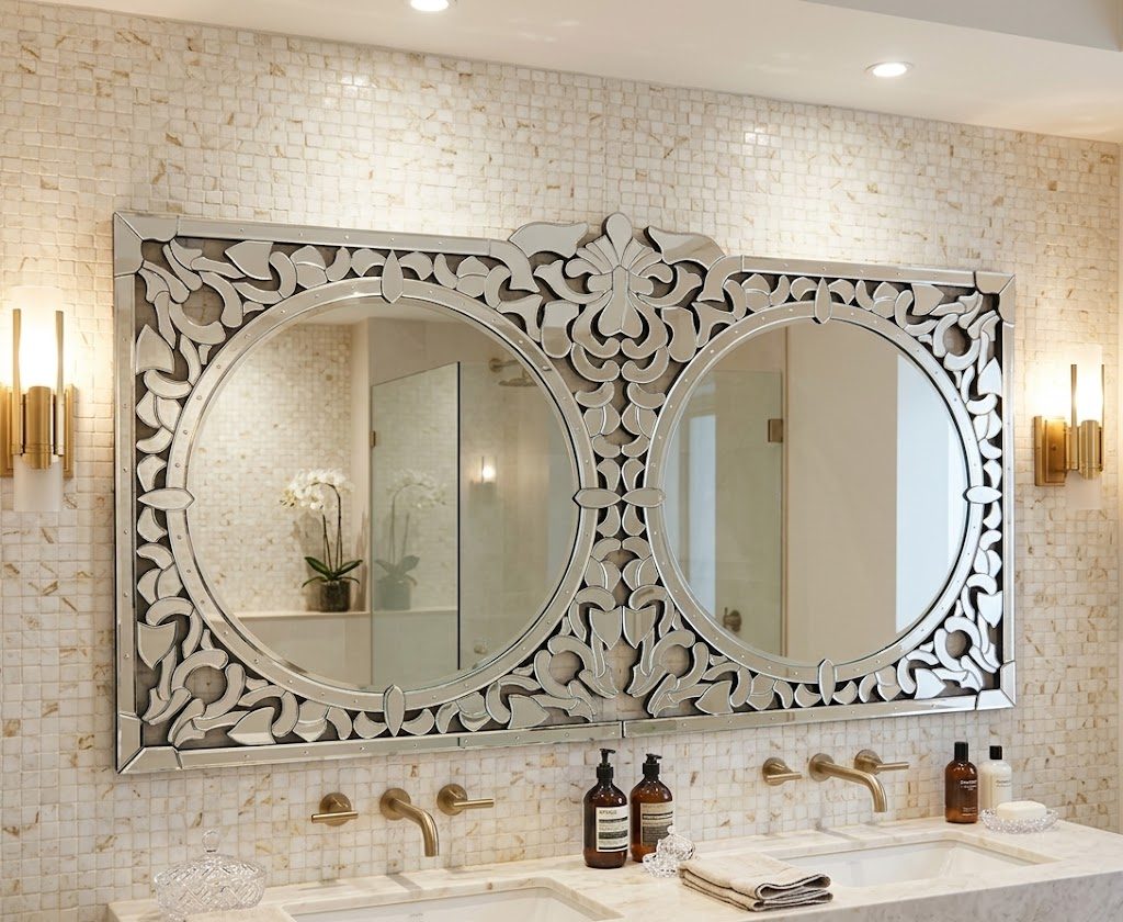 Miroir Duo Arabesque – Argentée