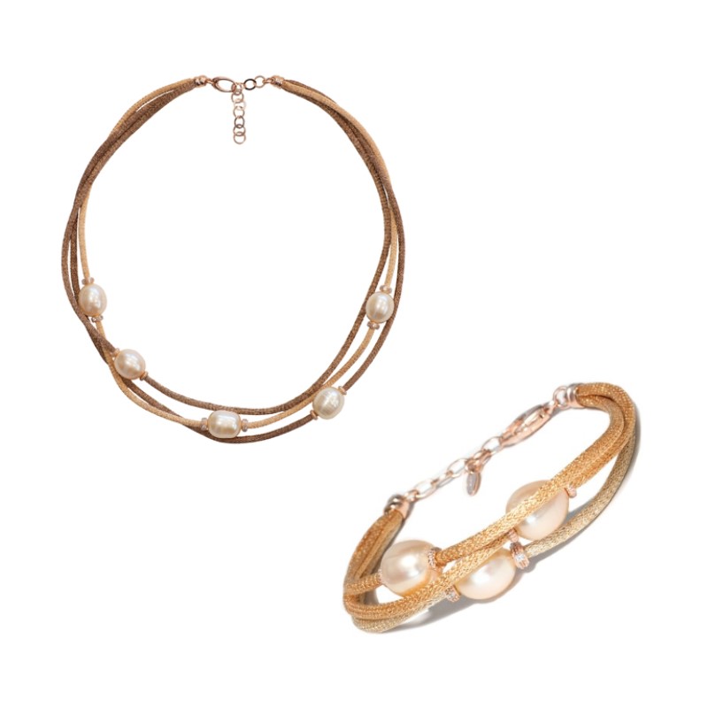 [CLAG0838B - BRAG0837A] Ensemble Collier et Bracelet