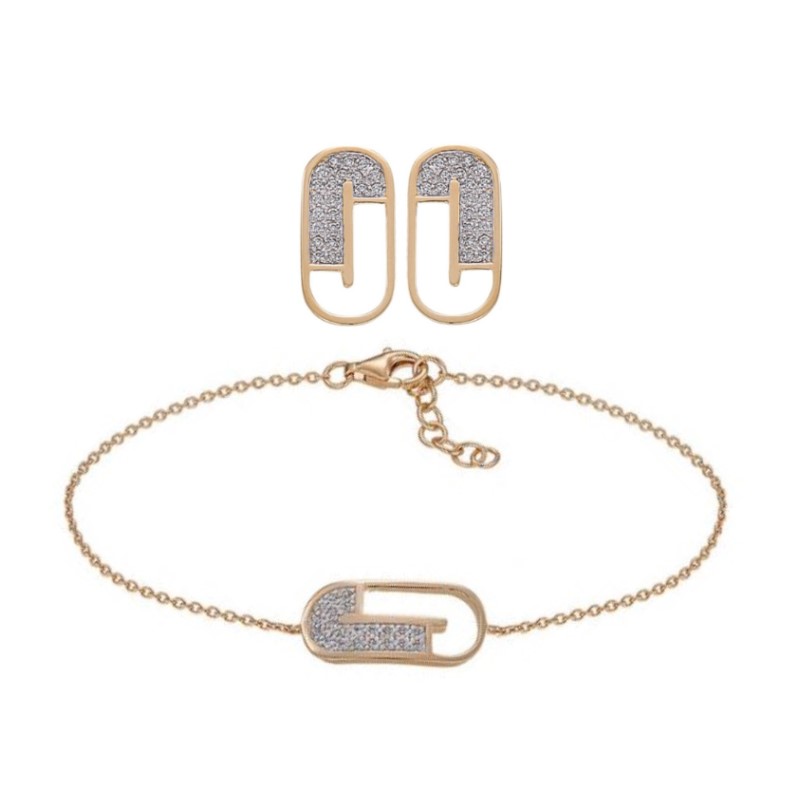[J-AMK004 - J-AMK002] Ensemble Bracelet et Boucles