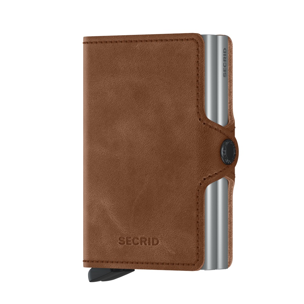 [SE-TV-COGNAC-SILVER] SECRID Twinwallet Vintage Cognac Silver